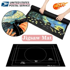 Jigsaw Storage Mat Puzzle Blanket Mat Roll Felt Storage For Up To 1500 Pieces US