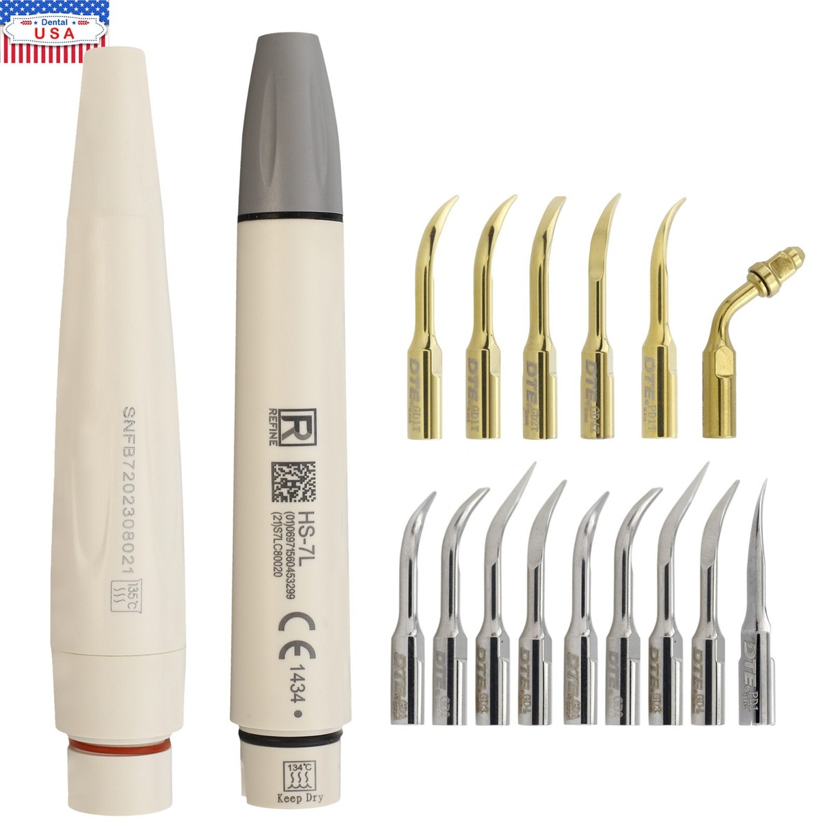 Embout (tip) Pour Pièce à Main Ultrasonique Dentaire - Compatible Satelec/Acteon Newtron/Suprasson HS-7L
