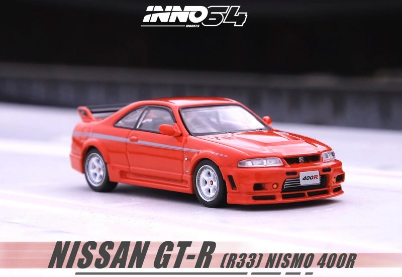 NISSAN Skyline GT-R (R33) - NISMO 400R - red II - Inno 1:64