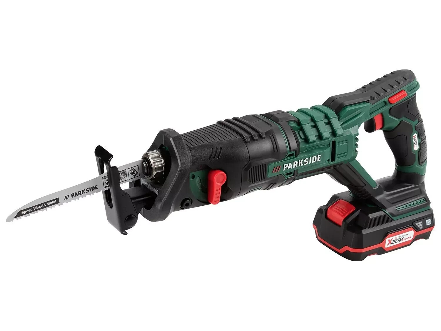 Scie sabre Parkside 20V PSSA pour élaguer les arbres du jardin et rénover la maison