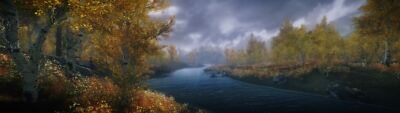 Landscape the elder scrolls v skyrim nature multiple Custom Gaming Mat Desk
