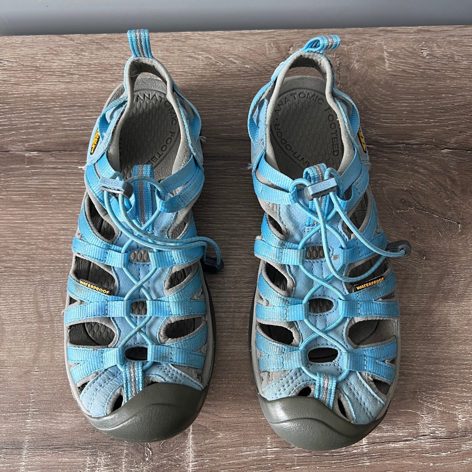 Sandali impermeabili donna Keen Whisper taglia 9 5 blu Alaskan grigio 1012227