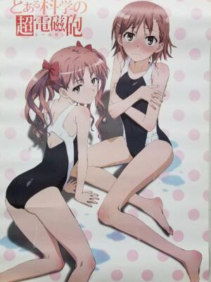 A Certain Scientific Railgun Bath Poster Mikoto Kuroko Japanese ANIME