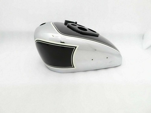 Fit For Triumph T90 Pre War Model Black Paint Chrome Petrol Tank