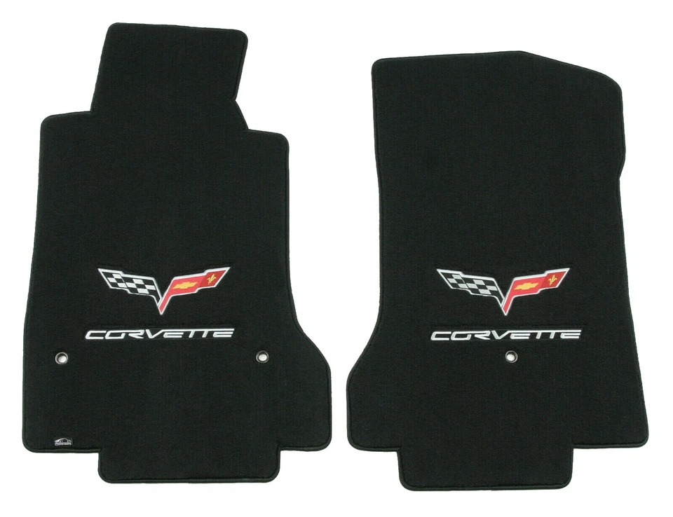 Tapete dianteiro Lloyd Mats CORVETTE LICENCIADO GM 2005 a 2013 Chevrolet C6 - NOVO - Imagem 3 de 4