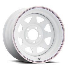 Cragar 310 Nomad 15x7 5x120.65 Offset -6 White Wred And Blue Stripes Qty Of 4 Cragar 310 Nomad 15x7 5x120.65 Offset -6 White Wred And Blue Stripes Qty Of 4