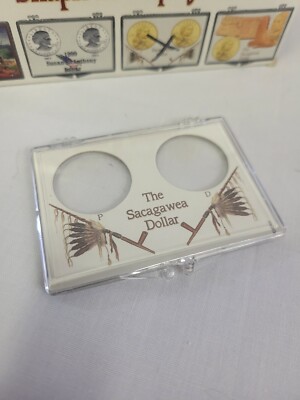 Snaplock American The Sacagawea Dollar P D Coin Display Case Holder Edgar Marcus