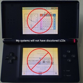 Nintendo DS Lite Game Console System Refurbished New Shell + White & Bright LCDs