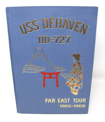 USS DEHAVEN DD-727 1966 1968 FAR EAST WESTPAC CRUISE BOOK Vietnam DASH Crash