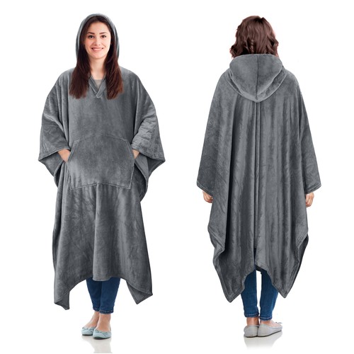 oversized hooded throw blanket