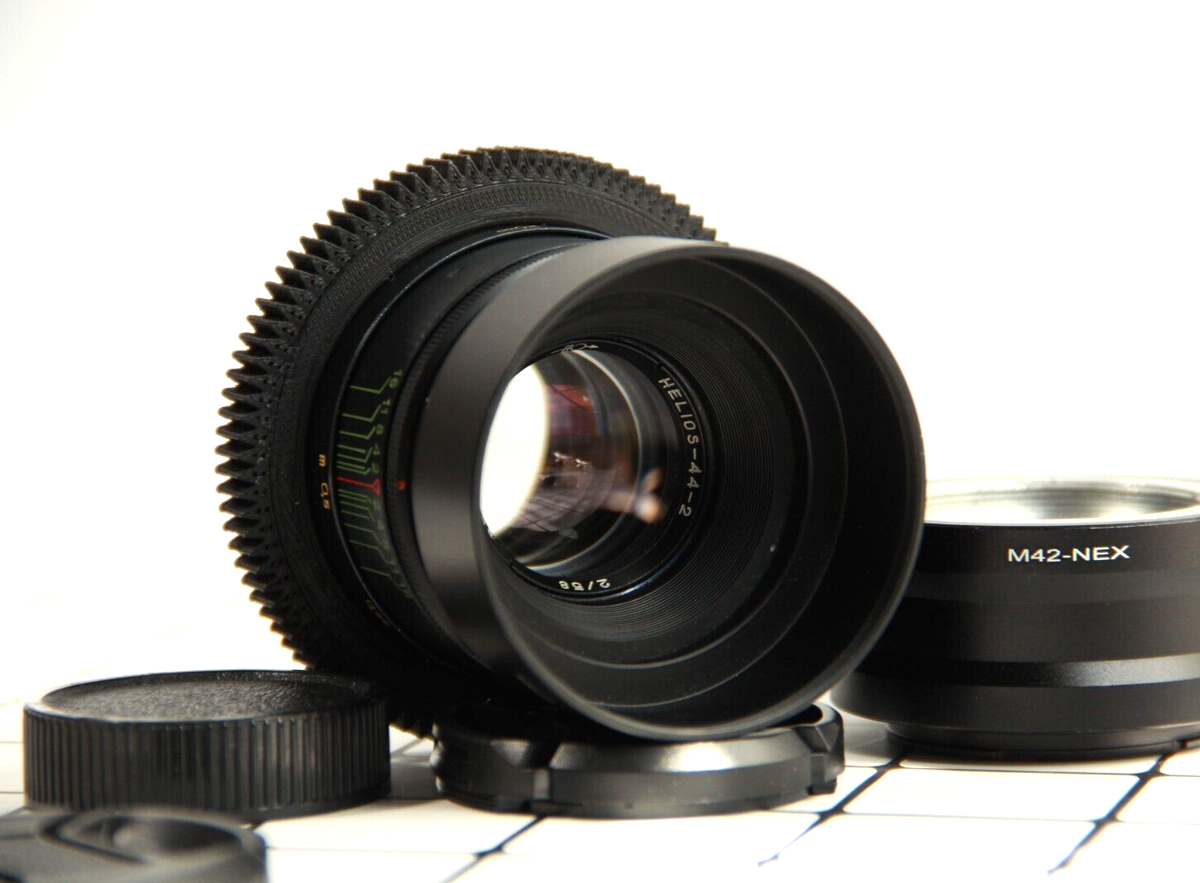 HELIOS 44-2 2/58mm, Vintage lens Cine mod BOKEH FLARE mount Sony Nex