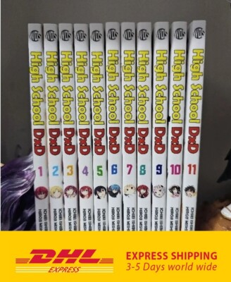 High School DxD Vol. 1-11 by Ichiei Ishibumi English Version Comic Complete Set