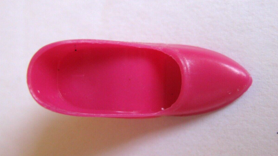 VINTAGE BARBIE JC PENNEY SHOE BAG GRAPE RASPBERRY ONE SINGLE CLOSED TOE