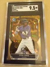 2023 Bowman Chrome Sapphire Dyan Jorge #10/50 GOLD #BDC-194 Graded SGC 10