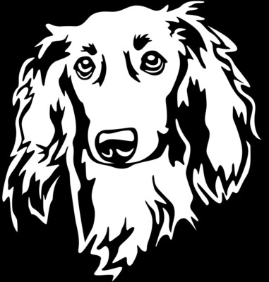 DACKEL TECKEL Aufkleber - Autoaufkleber - sticker - Dackel Kopf #70-W