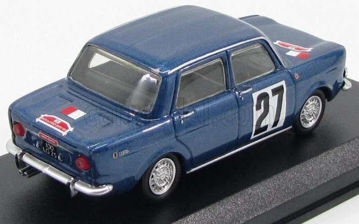 MODELLINO AUTO STATICO BEST SIMCA ABARTH 1150 #27 RALLY DE FRANCHE 1967 1/43 - Immagine 2 di 4