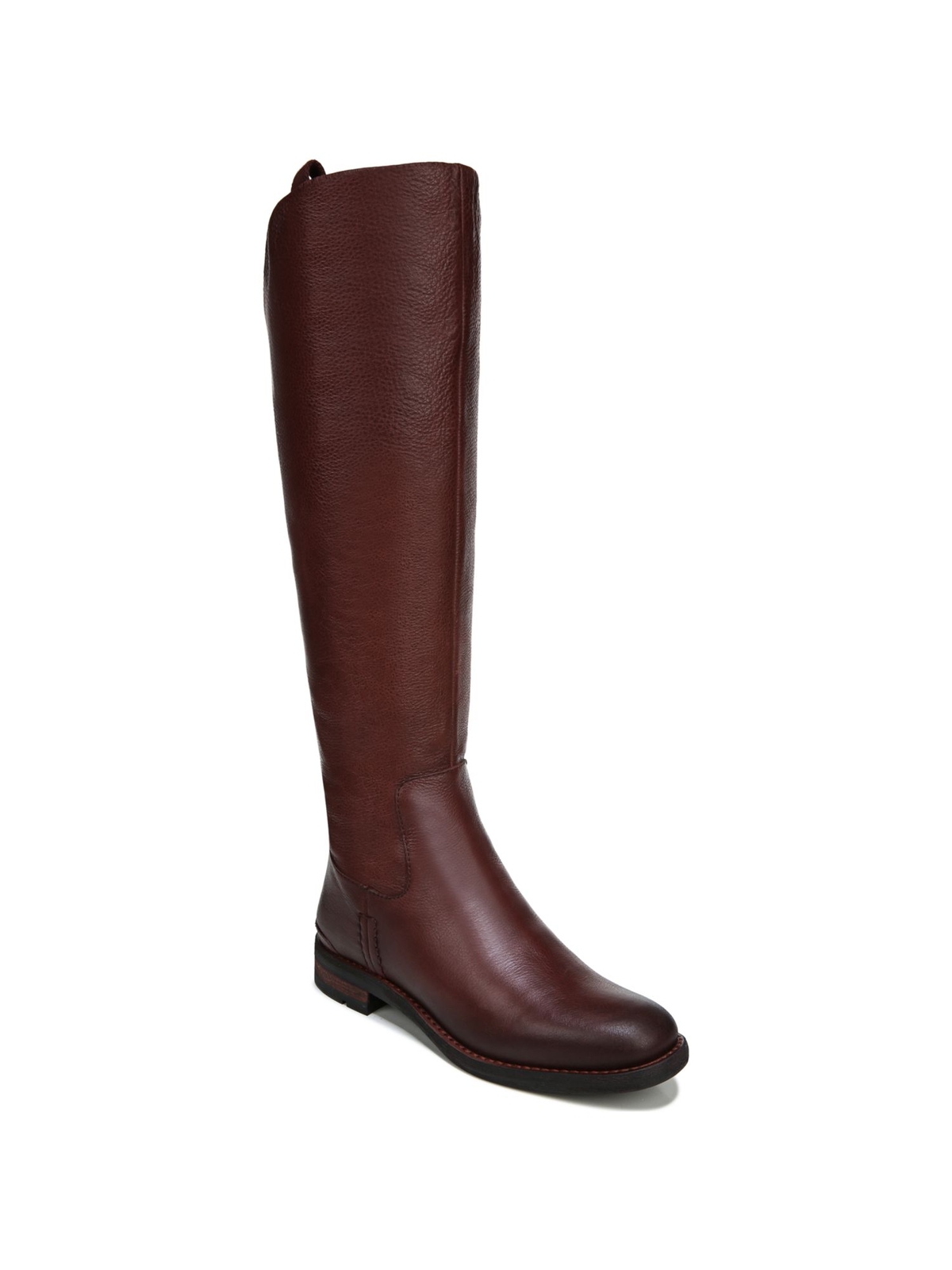FRANCO SARTO Womens Burgundy Stitch Meyer Almond Toe Leather Riding Boot 6 M