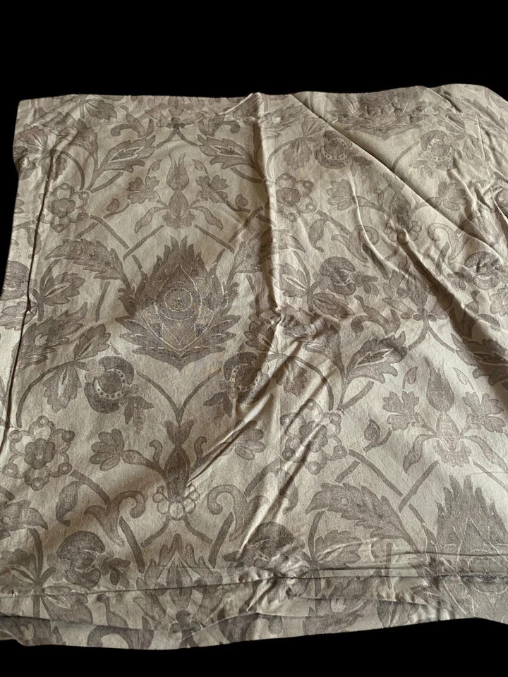 Juego de 2 fundas de almohada Southern Living Euro Sham gris paloma damasco floral 18x18 Foto 4 de 4