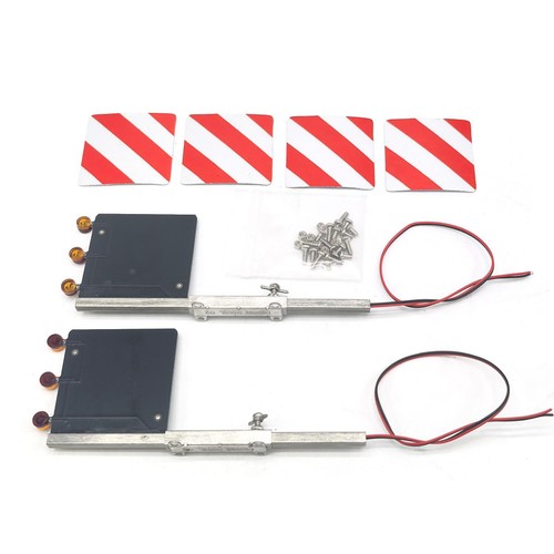 Rear Mudguard w/ 5V LED for 1/14 TAMIYA RC Tractor Truck Model Semi Trailer - Picture 3 of 5