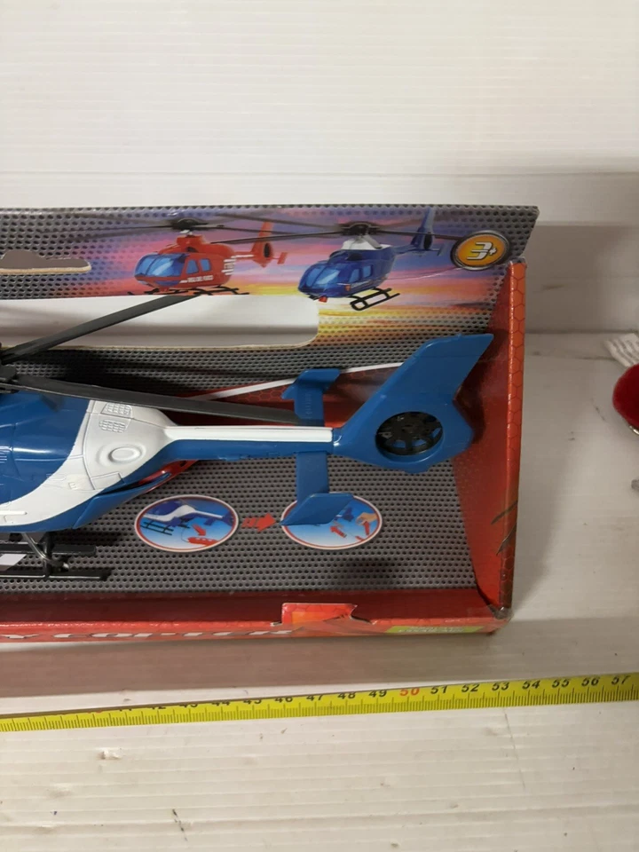 ELICOTTERO DELLA POLIZIA IN PLASTICA VINTAGE - Immagine 4 di 4