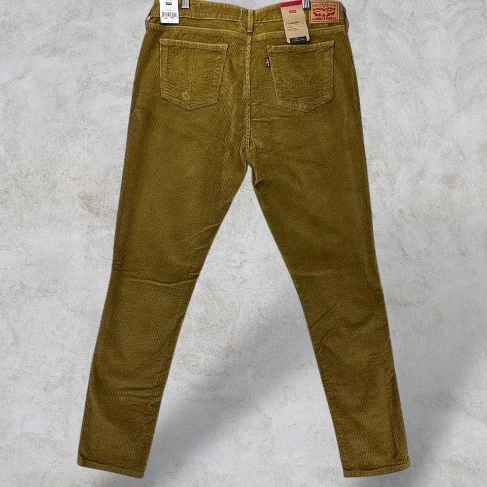 Pantalones ajustados de pana Levi's 711 tiro medio calce ajustado talla 33x30 Foto 3 de 4