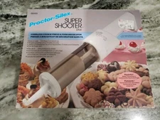 Vtg Proctor Silex Super Shooter Plus Cordless Cookie Press Food Decorator G0153