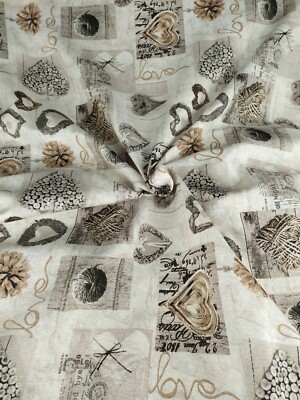 Tessuti in cotone cuori shabby arredamento stoffe per divani