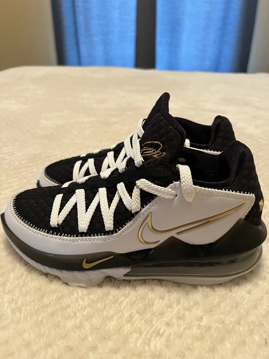 Nike Mens Lebron 17 Low CD5007-101 Black Basketball Shoes Sneakers