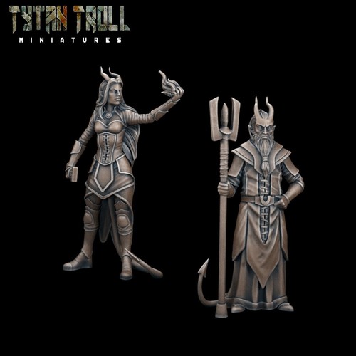 Da Mago Miniatura Tiefling Mago Figura per Ttrpg's Come D 5e - Foto 12 di 13