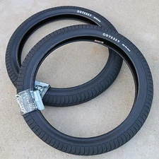 PAIR OF ODYSSEY BMX BIKE PATH PRO BLACK 20 x 2.40" TIRES PRIMO CULT SUNDAY