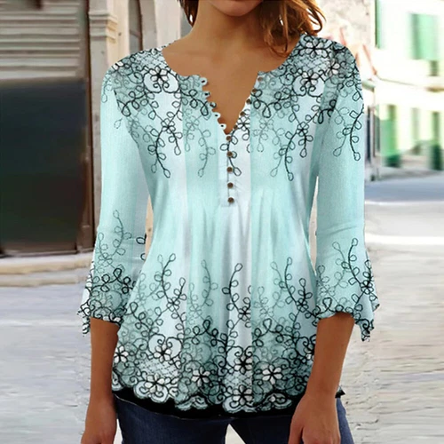 Plus Size Womens Summer Tops Blouse Ladies V Neck Short Sleeve Tee T-Shirts Tops - Picture 8 of 15