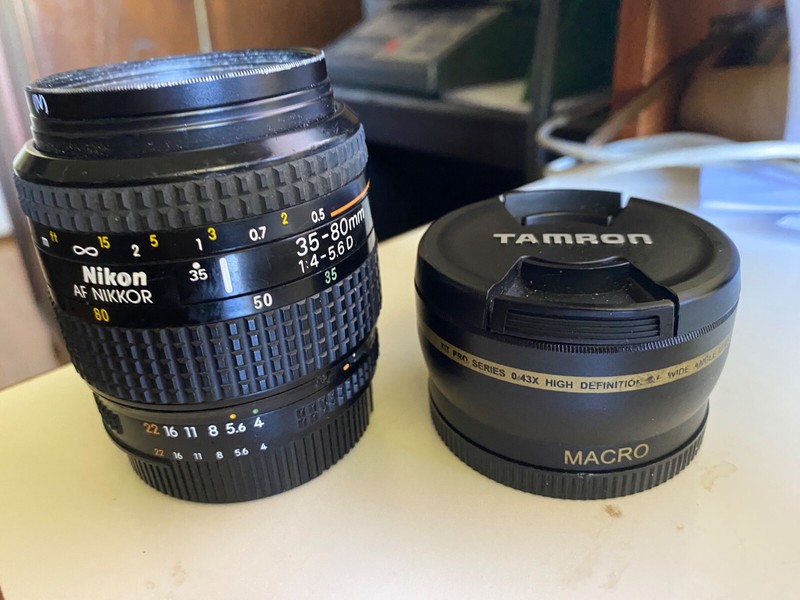 Nikon AF Nikkor Lens 35-80 F4-5.6 D+XIT pro series 4.3 X 6 lens macro L.A,CA p/u