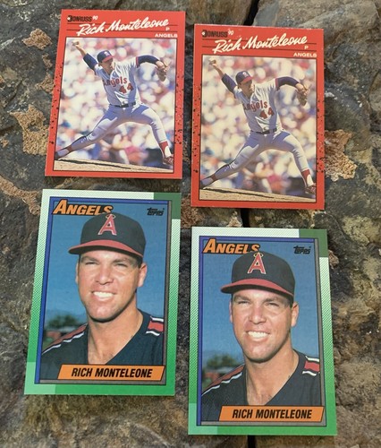 Rich Monteleone Baseball Cards. Los Angeles Angels.