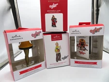 Lot of Hallmark Christmas Story Ornaments Leg Lamp & VHS Tape Case Ralphie Randy