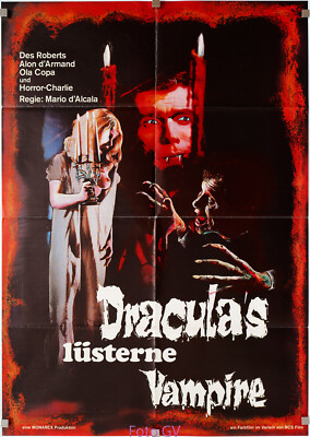 Plakat Draculas lüsterne Vampire/Does Dracula Really Suck? 1971 Des Roberts ++