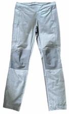 LL Bean Adventure Pro Leggings Girl's 12 Gray Heather EUC Water Resistant
