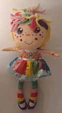 Flip Zee Girls Zandy Candy Sweet and Cuddly 2-in-1 Plush Rag Doll 18" Rainbow