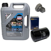 MotoröL Set 5W-30 5 Liter + ÖLfilter SM 111 + Schraube FüR Audi A6 Ford Seat VW