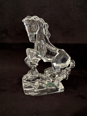 80% Donated Crystal Cubist Prancing Horse Made In Italy KRISTALColor