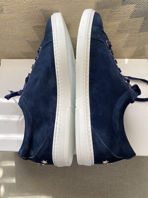 Jimmy Choo cash studded stars fine suede blue navy sneakers SZ 43 NWT Jimmy Choo | Shoes | Jimmy Choo Cash Studded Stars Fine  main image 3