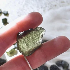 Meterite Moldavite Green Impact Fragment Meteor Stone Space Rock Asteroid Piece