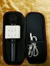 Karaoke Microphone Bluetooth With Case, USB Charger And Mircro To AUX Cable