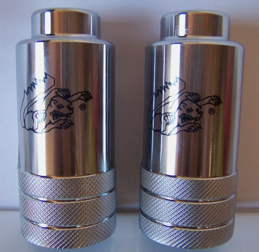 MONGOOES EXTRA LARGE THREADLESS BICYCLE FREESTLE/BMX Cro-moly CHROME PEGS. - Image 3 of 4