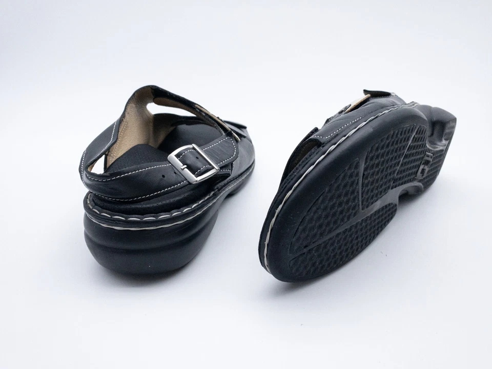 Finn Comfort Sandale Pour Hommes Chaussure D'Été Noire Taille 43 EU Art 23021-98 - Photo 2/3