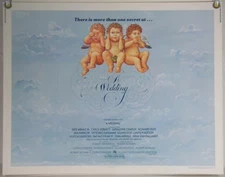 A WEDDING ROLLED ORIGINAL HALF SHEET MOVIE POSTER ROBERT ALTMAN (1978)