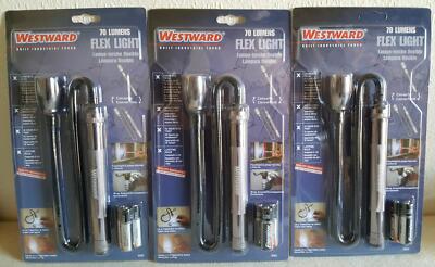 3 x WESTWARD Flex Light 70 Lumen f. Auto, Computer, Heimwerker NEU & OVP