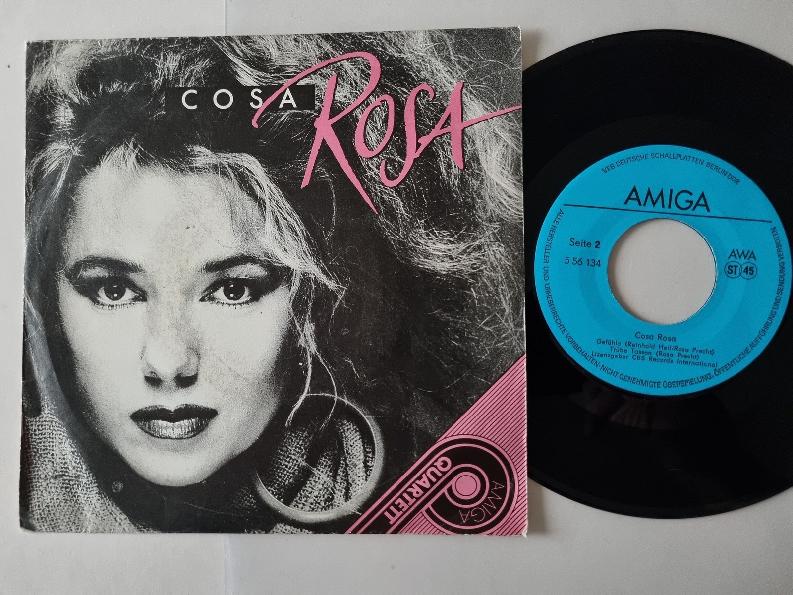 Cosa Rosa - In meinen Armen/ Millionenmal 7'' Vinyl Amiga