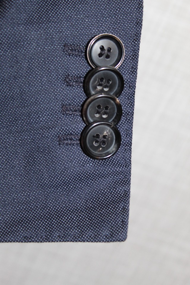 HUGO BOSS The James4/Sharp6 Suit Men's 40R 36x33 Navy Guabello Super