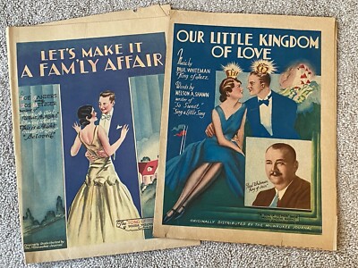 (2) MILWAUKEE JOURNAL 1931 Song of the Week OUR KINGDOM OF LOVE + FAMILY AFFAIR