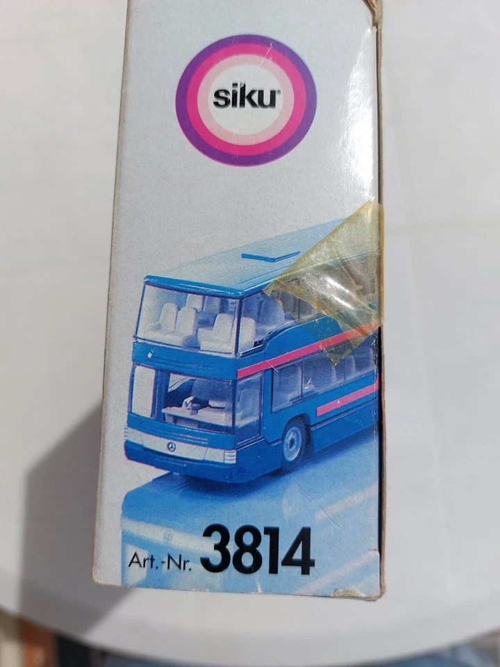 SIKU SUPER SERIE 3814  MB-REISEBUS 1/55 Ancien bus long courrier MERCEDES métal - Photo 4/4